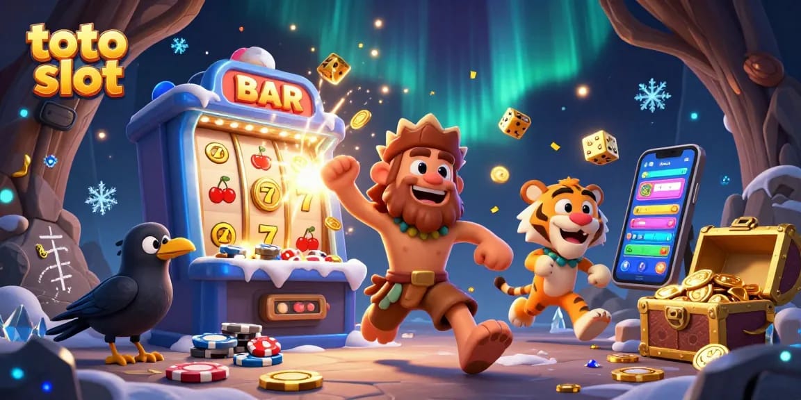 Experience the thrill of toto slot with animated characters and dynamic game elements in a vibrant casino environment.