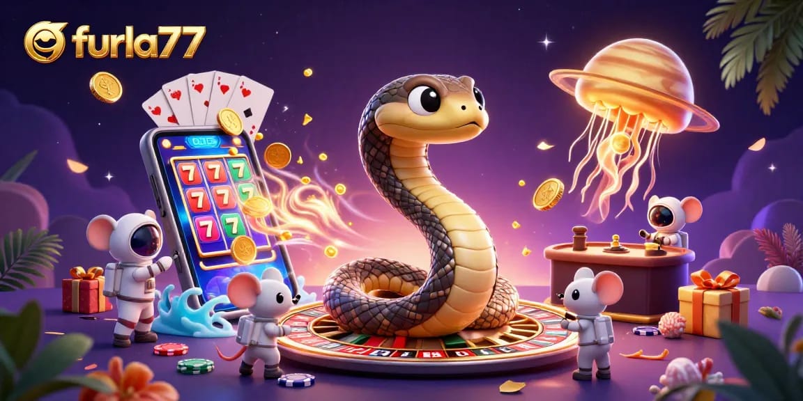Experience leading-edge gaming action with furla77, featuring vibrant slot reels and dynamic betting scenes.