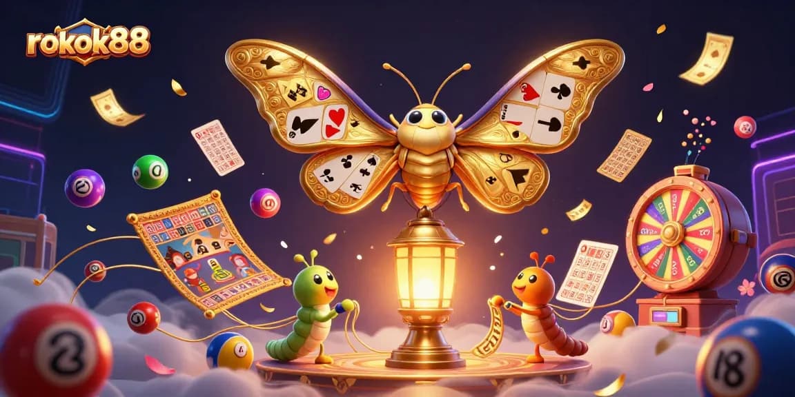 Experience the excitement of rokok88 as vibrant lottery balls and golden prizes come to life!