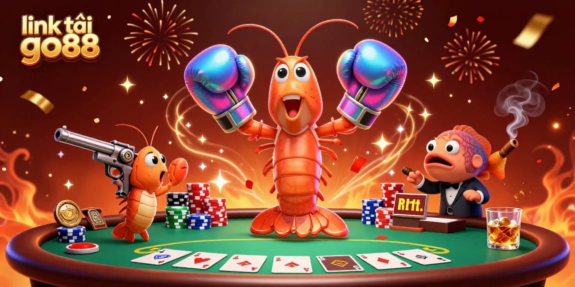 Engage in thrilling action with link tải go88, showcasing vibrant 3D characters in a lively casino scene.