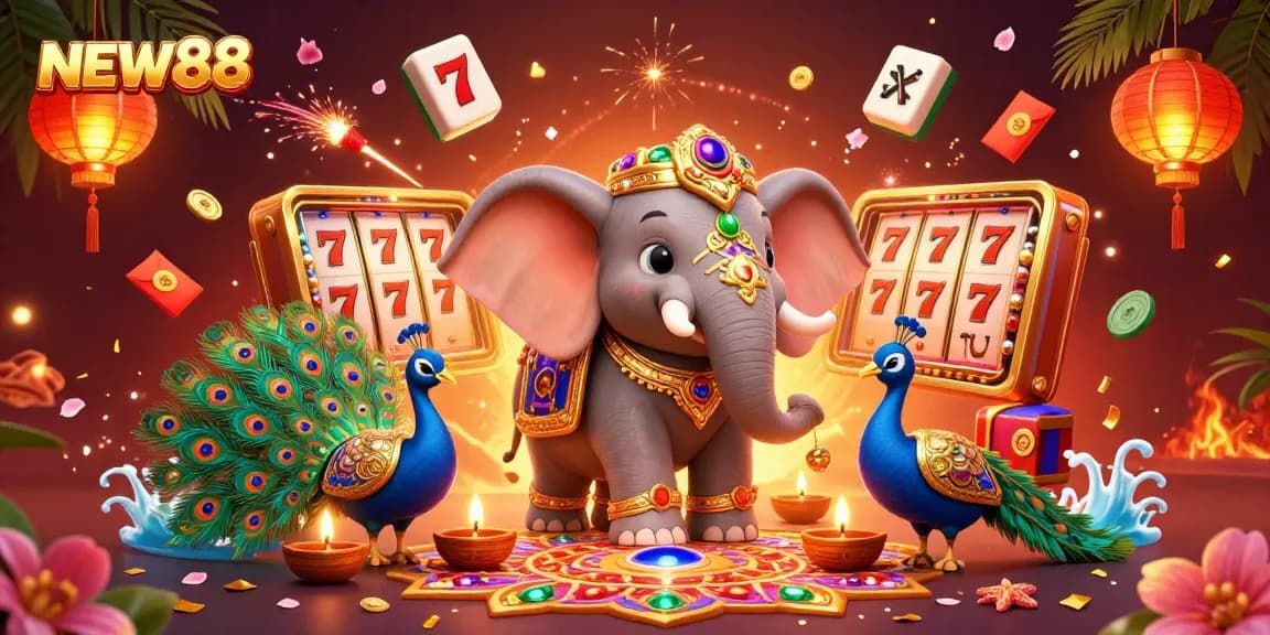 Experience thrilling gameplay at NEW88 with vibrant casino elements sparking excitement!