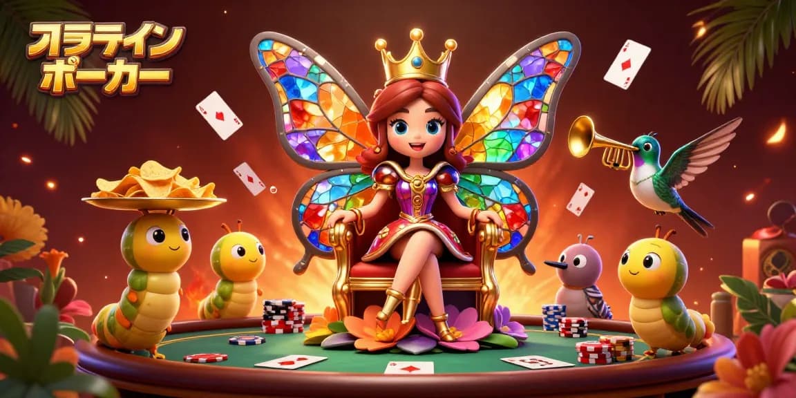 オンラインポーカーで楽しむカーニバルのようなカードゲームシーン