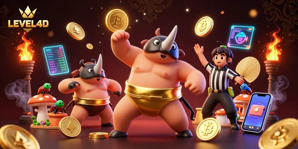 LEVEL4D menyajikan pertarungan seru dengan juara sumo dan penonton membeli togel secara online.