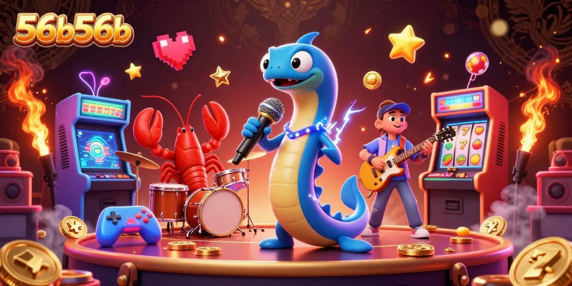 Experience vibrant casino action with 56b56b as electrifying marine characters perform in a dynamic underwater setting.