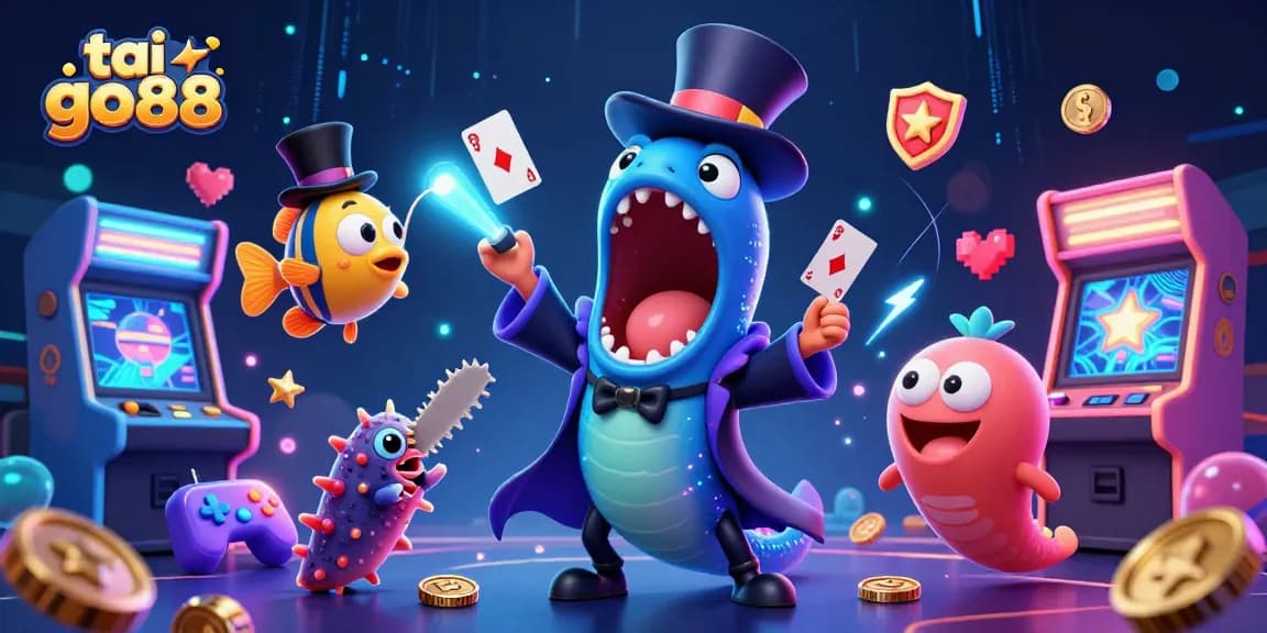 Engage in the thrilling gameplay at tai go88 featuring vibrant characters and immersive casino elements.