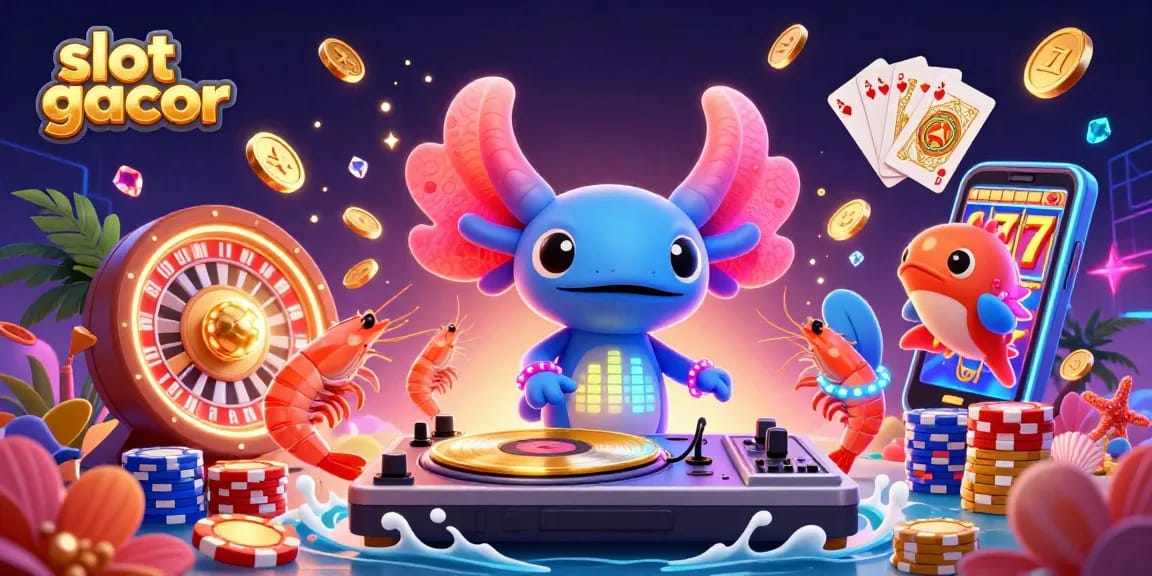 Experience exhilarating slot gacor moments with vibrant characters and sparkling game elements.