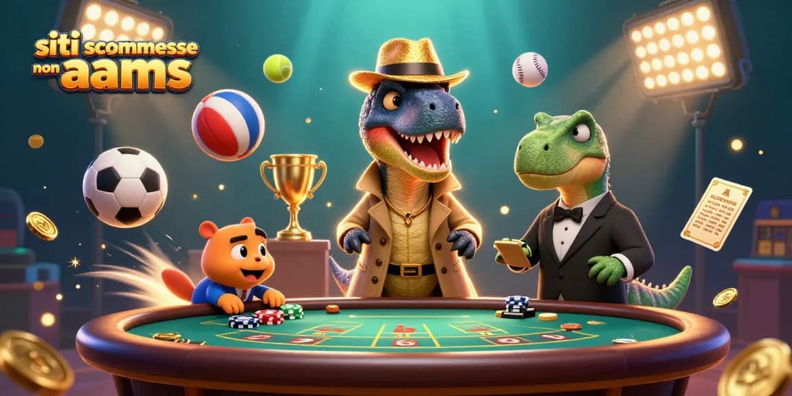 Scommetti su siti scommesse non AAMS con un velociraptor che cerca di fingersi invisibile mentre ruba fiches in un casinò
