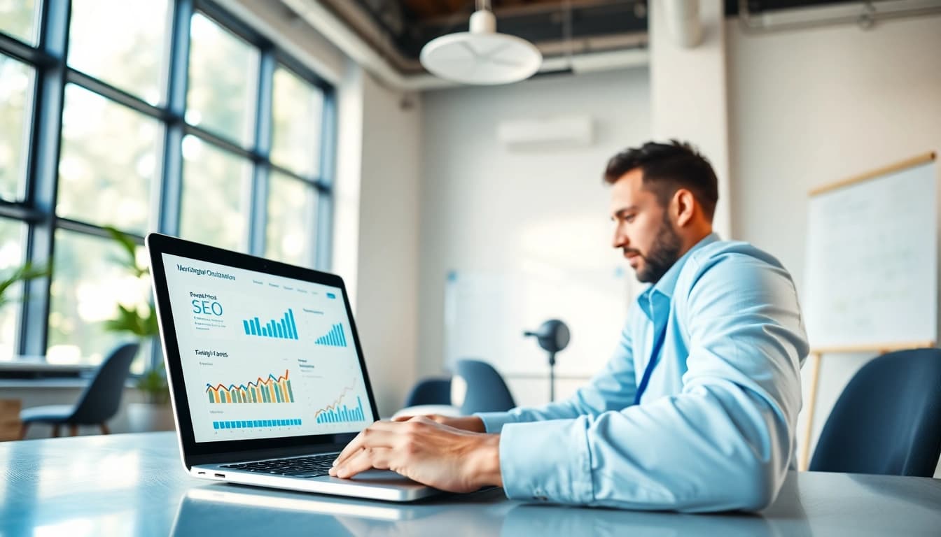 Enhancing Search Engine Optimization Clearwater strategies with analytics in a professional setting.