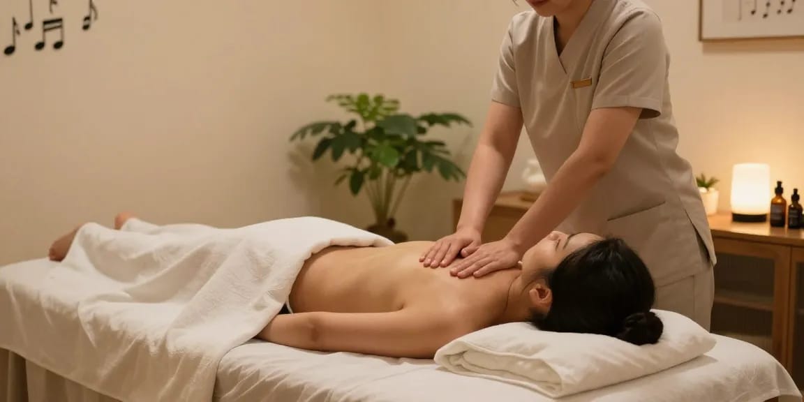 전주마사지로 편안한 힐링을 제공하는 마사지 치료 장면