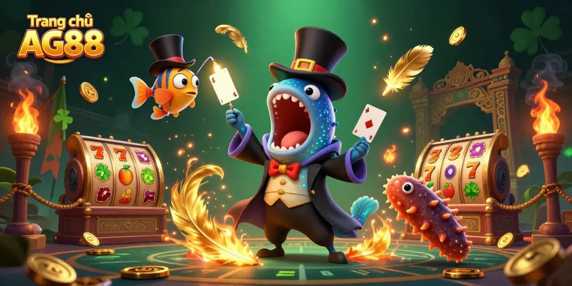 Experience the thrill of gaming with Trang chủ AG88 featuring a spectacular magic performance by sea creatures.