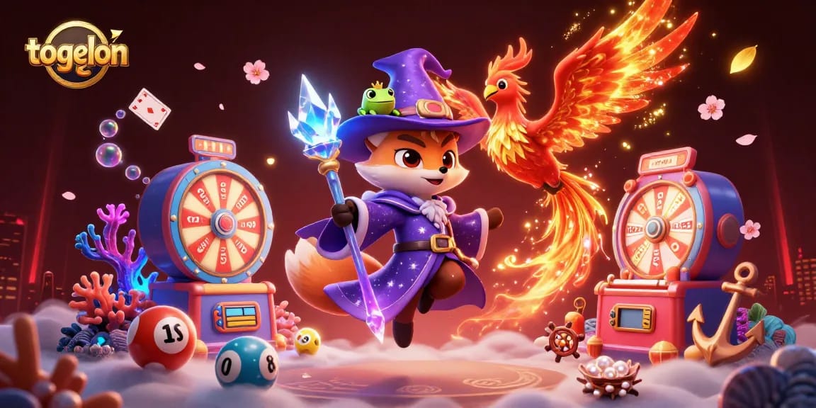 Togelon offers thrilling lottery experiences with vibrant visuals featuring magical characters and captivating game elements.