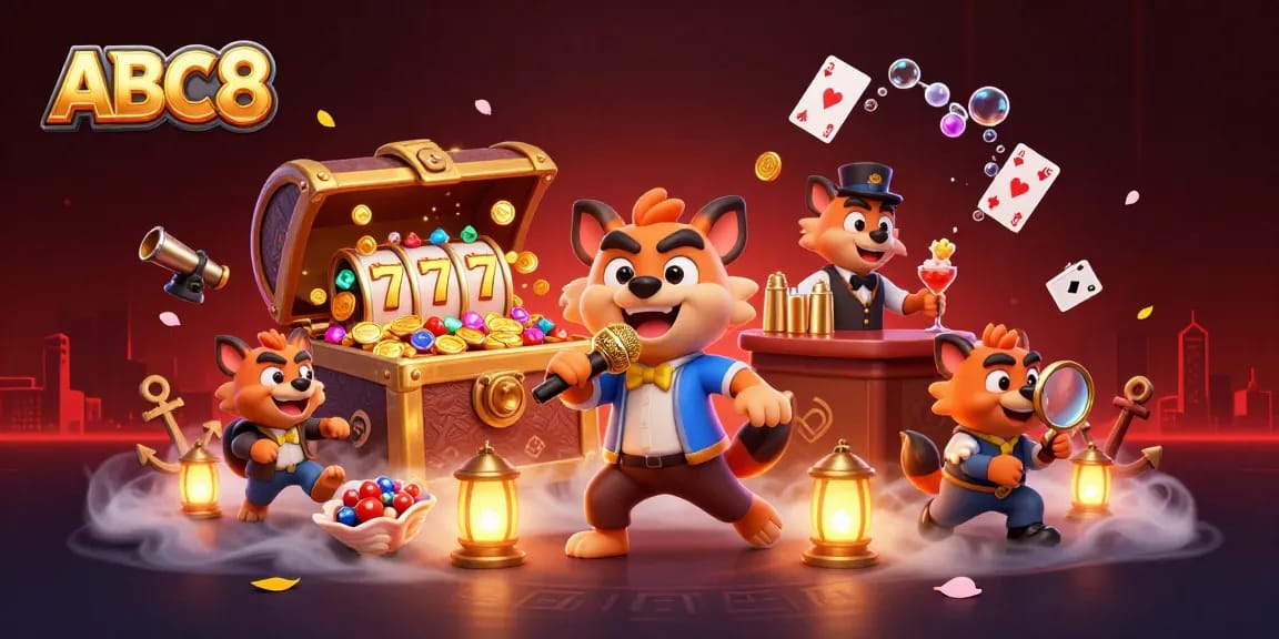 Experience ABC8's vibrant casino atmosphere with hyenas in humorous roles, blending comedy and gambling.