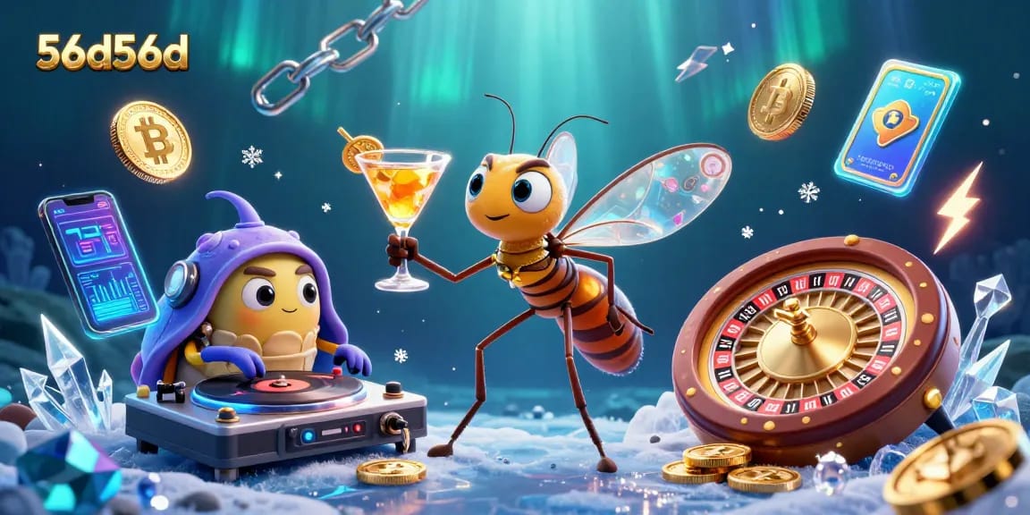 Ganhe com 56d56d e a mascote do cassino em uma cena animada e vibrante.