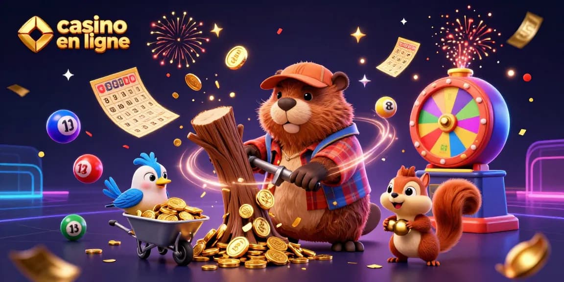 Jouer au casino en ligne avec des personnages animés collectant des pièces d'or