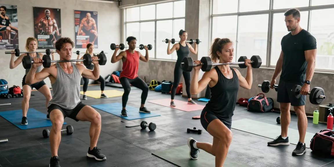 Anabolika Shop - Aktive Bodybuilder trainieren im modernen Fitnessstudio und nutzen Anabolika für ihre Leistung.