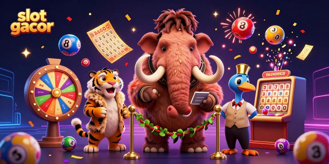 Experience thrilling slot gacor action with colorful balls, VIP characters, and dynamic casino excitement.