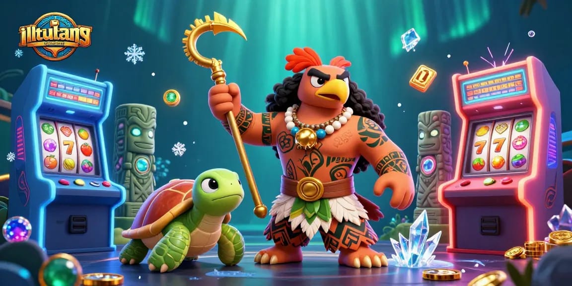 Play exciting games at the illtudsgalileechapel casino with vibrant slot machines and unique characters.