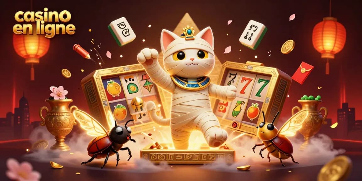Découvrez casino en ligne à travers une illustration captivante avec des éléments de jeux de casino.