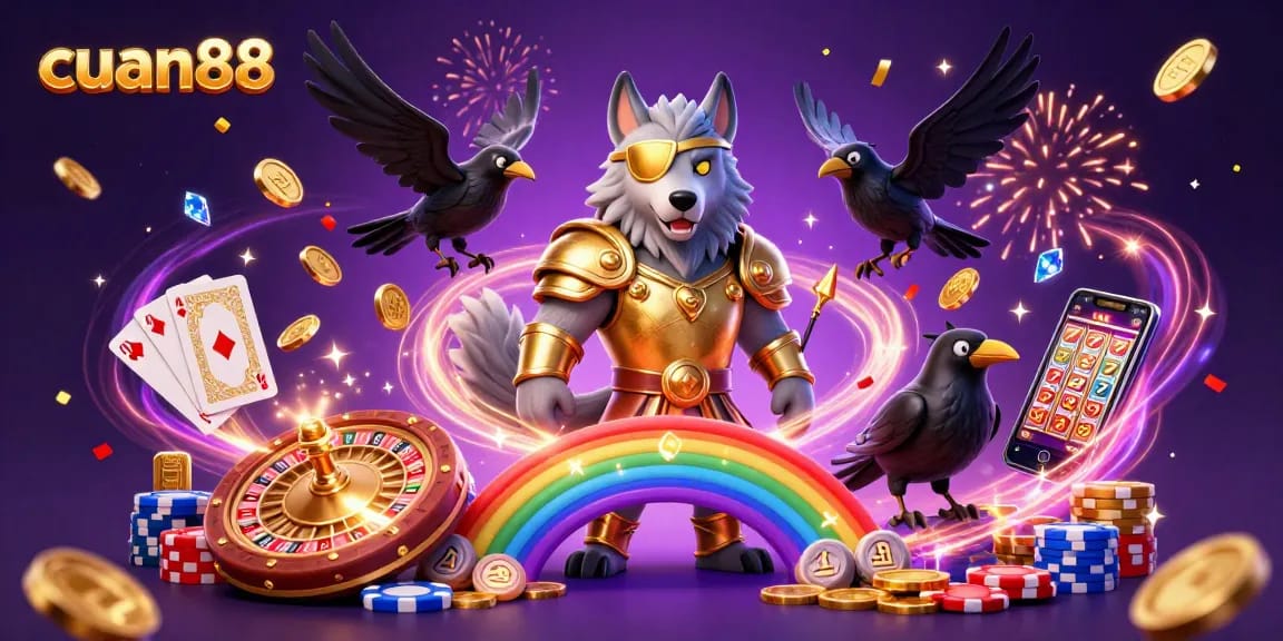 Engage in the thrilling world of cuan88 with vibrant casino elements and Norse legends.
