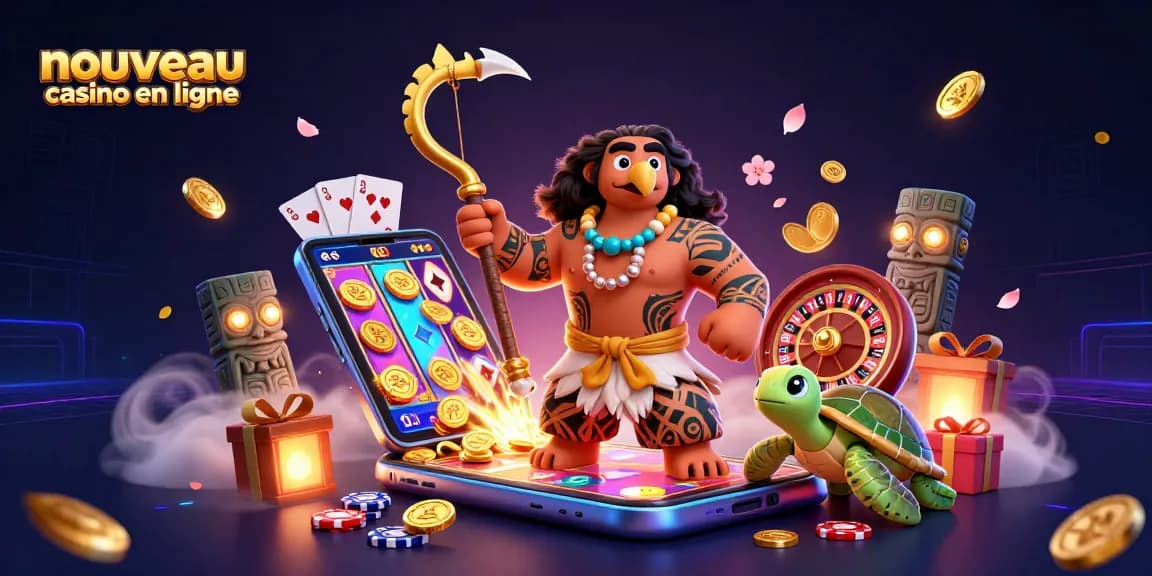 Découvrez les nouvelles options de jeux dans le nouveau casino en ligne avec un design animé et coloré.