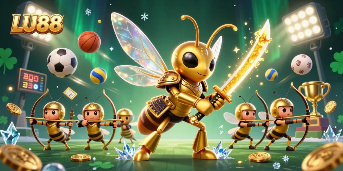 Engage with LU88 gaming action featuring dynamic sports elements and colorful interactions.
