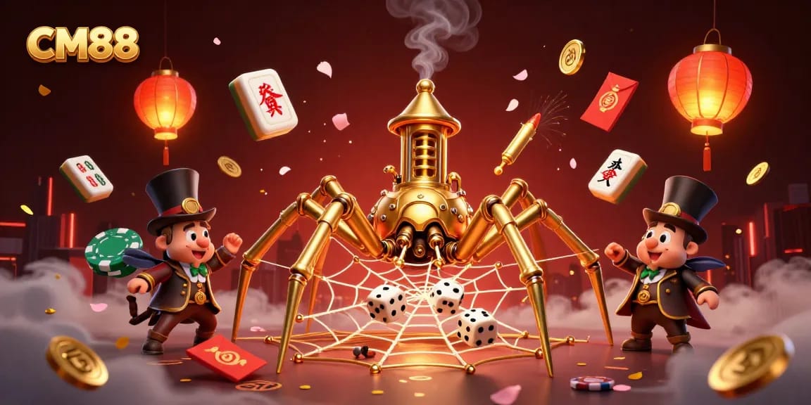 Experience CM88 with exciting games and winning strategies in this vibrant 3D illustration.