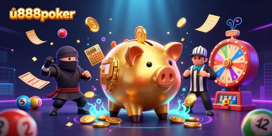Win big at u888poker by joining the exciting action of 3D cartoon casino battles!