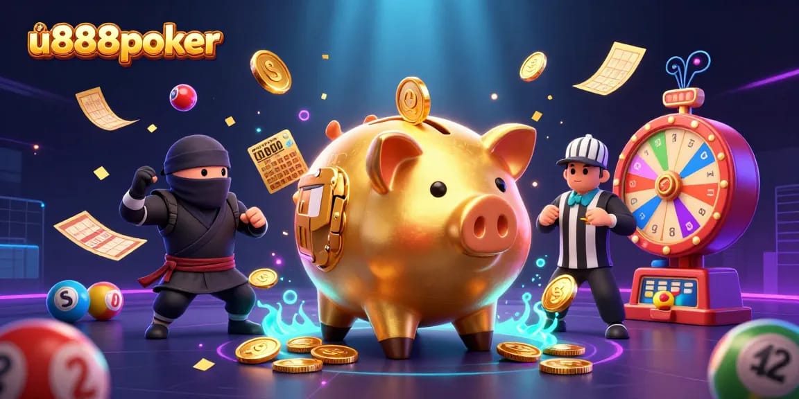 Win big at u888poker by joining the exciting action of 3D cartoon casino battles!