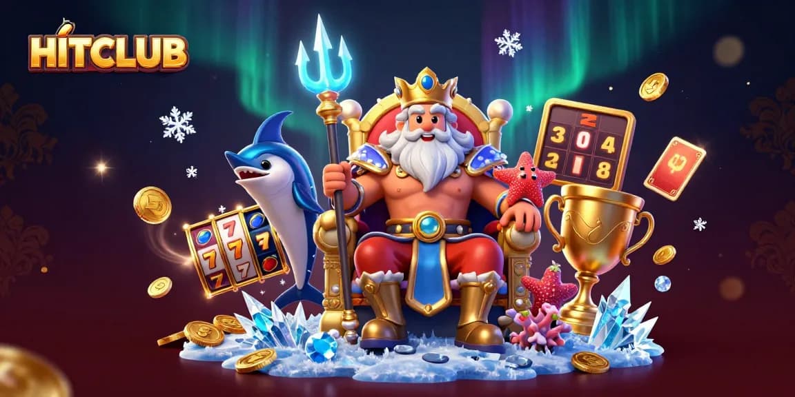 Engage in thrilling gameplay at HITCLUB with exciting slot reels and vibrant casino elements.