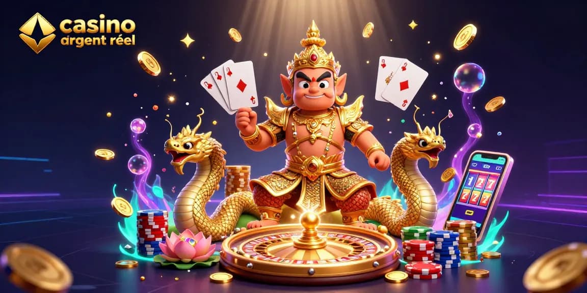 Découvrez l'excitation des casinos en ligne argent réel avec des éléments de jeu vibrants et des visuels riches.