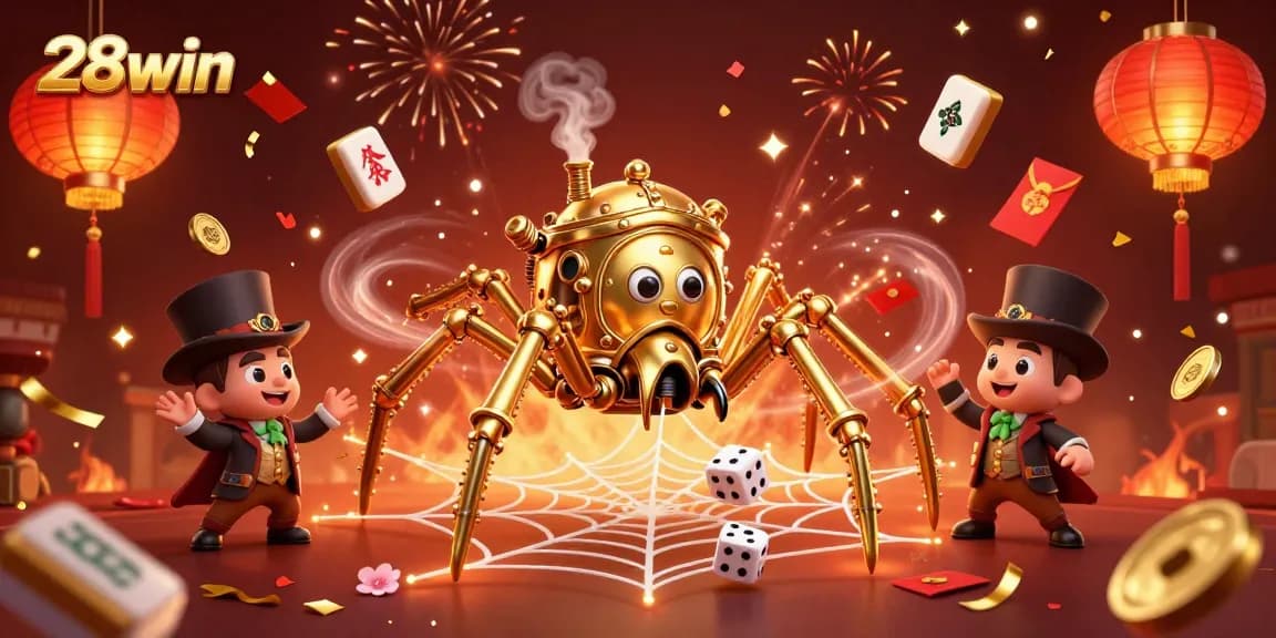 Experience thrilling games at 28win with vibrant atmosphere and engaging visuals of steampunk elements.
