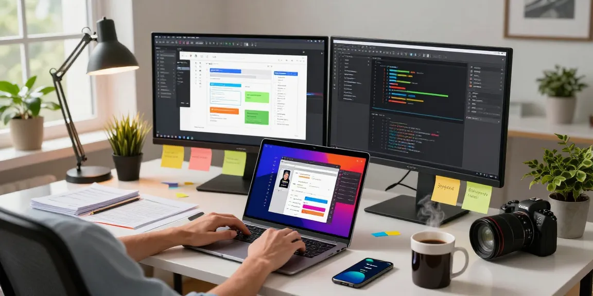 Using 截图工具 Snipaste in a modern workspace with screenshots and design prototypes.