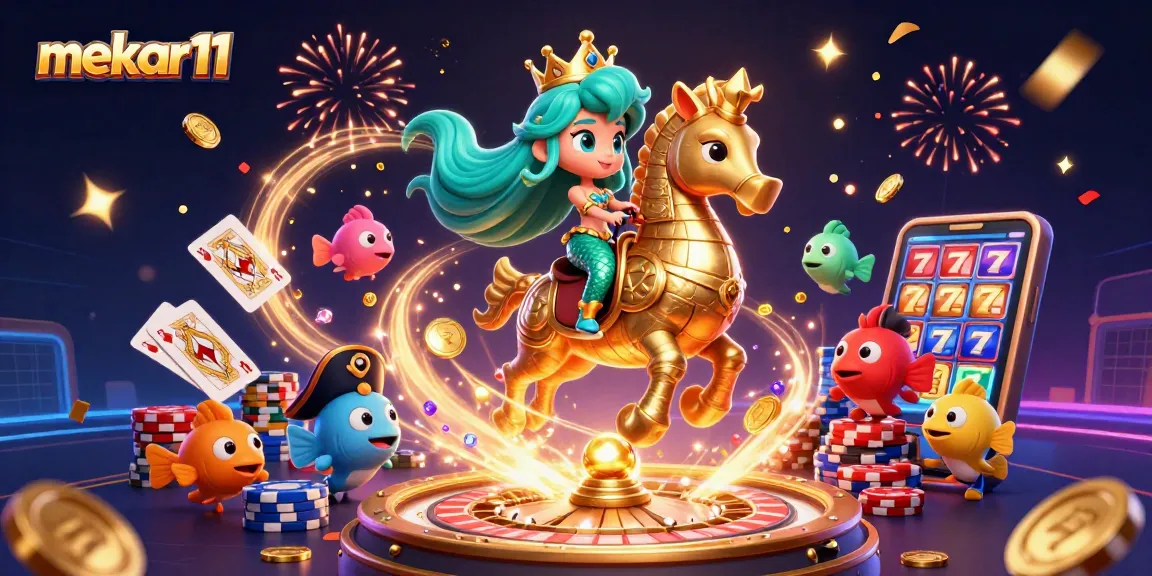 Mekar11 offers thrilling slots gameplay with captivating characters and vibrant casino elements.