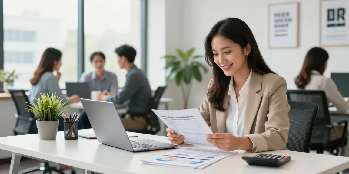 merchant cash advance uk business owner reviewing funding options in vibrant office