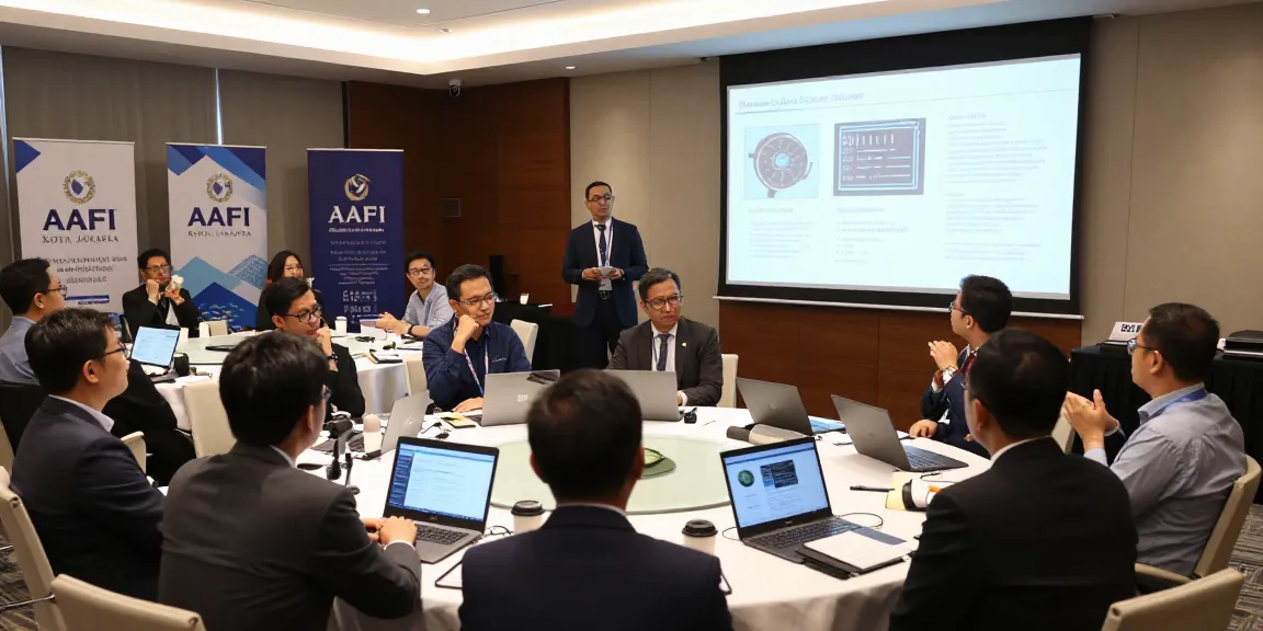 Acara konferensi AAFI Kota Jakarta tentang auditor forensik di tahun 2026, memperlihatkan para profesional mendengarkan pembicara.