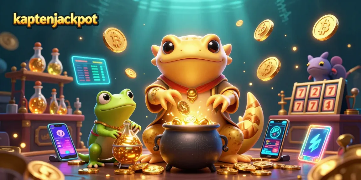 Experience the excitement of kaptenjackpot while a golden salamander alchemist turns base metals into winning coins.