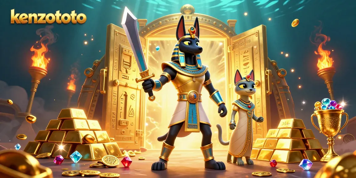 Kenzototo warriors safeguard treasure in an online lottery game environment.