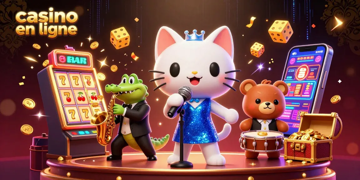 Vivez l'expérience unique d'un casino en ligne avec des personnages animés sur scène.