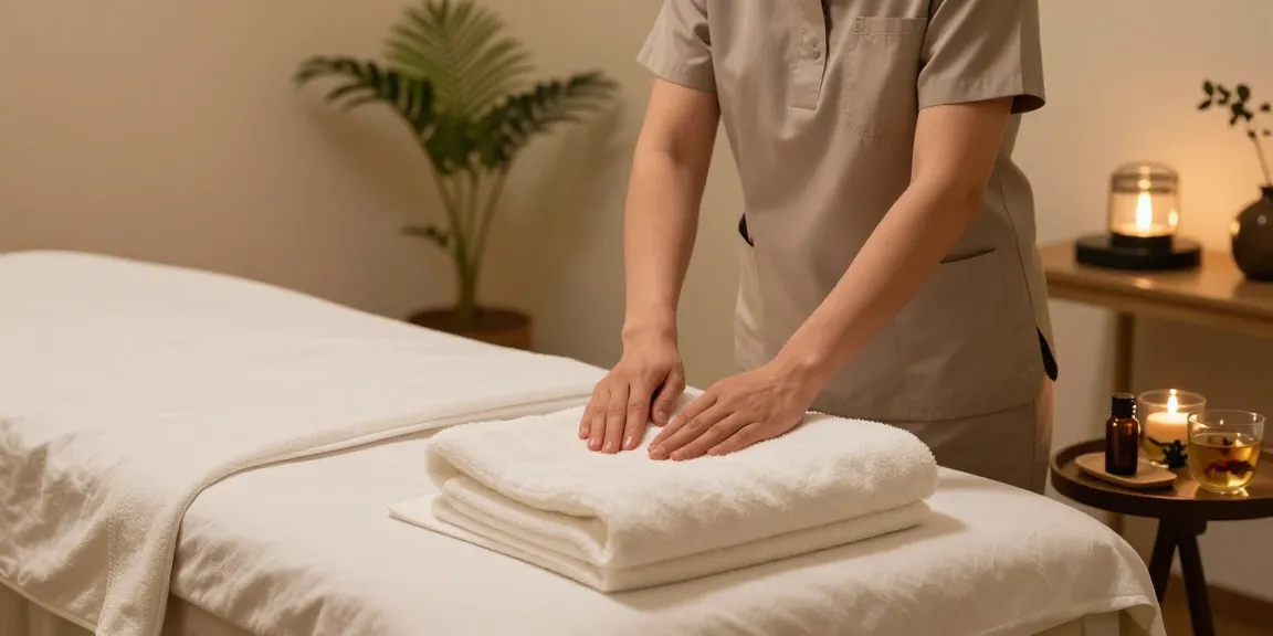 마포출장안마 therapy room with inviting massage setup and calming atmosphere.