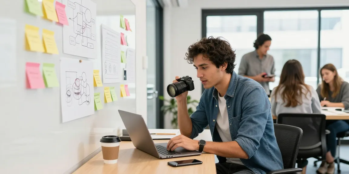 Dynamic co-working space at https://www.startsomethingpc.com with young entrepreneurs brainstorming ideas and collaborating.