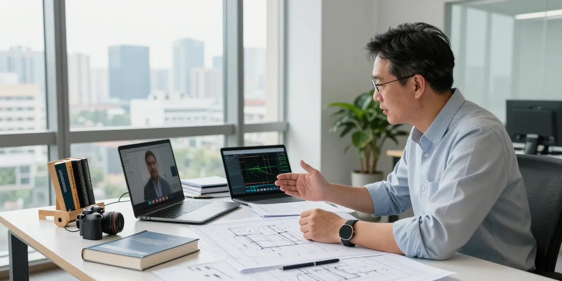 Licensed engineer performing a structural integrity assessment in Missouri, discussing safety with a client via video call.