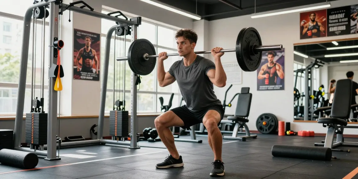 Deus Medical Steroide für Krafttraining in modernem Fitnessstudio mit Motivationsatmosphäre