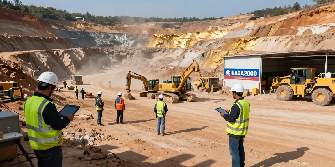 NAGA2000 equipment used by diverse group in an open-pit gold mine