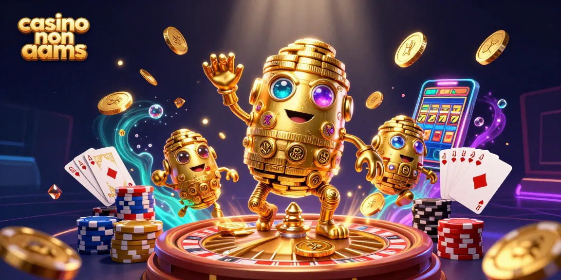 Gioca e vinci con i casino non AAMS in un mondo di chance e divertimento, circondato da simboli e fortunati 7s.