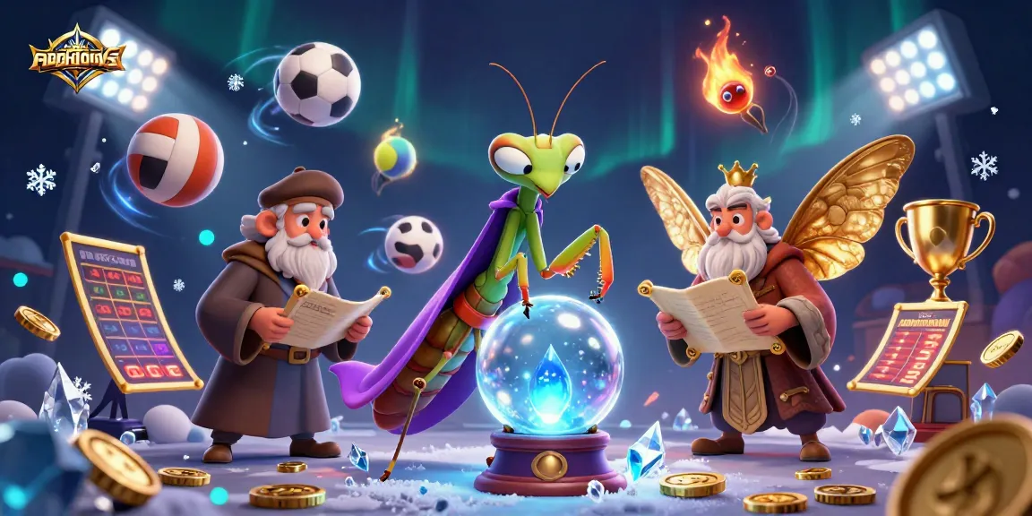 Win big with mahjongtitans as a praying mantis fortune teller guides players through dynamic sports challenges!
