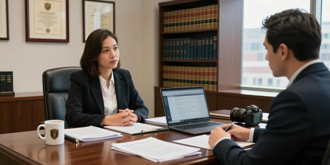 Philadelphia Employment Lawyer discussing legal issues with a client in a professional office setting