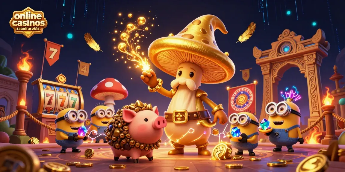 Experience the magic of online casinos saudi arabia with a dazzling 3D wizard and treasure-hunting characters.