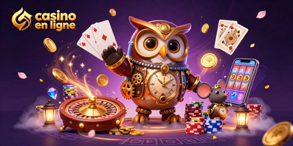 Gagnez aux jeux de casino en ligne avec des personnages vibrants et des éléments de jeux dispersés.