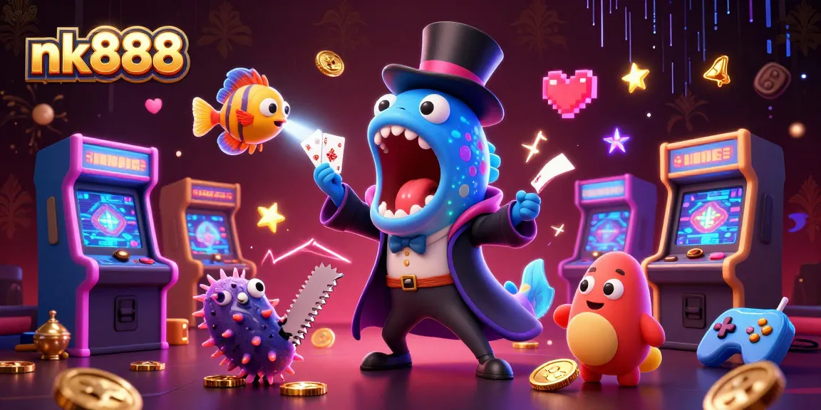 Engage in thrilling fun at nk888's vibrant casino with lively underwater characters and games