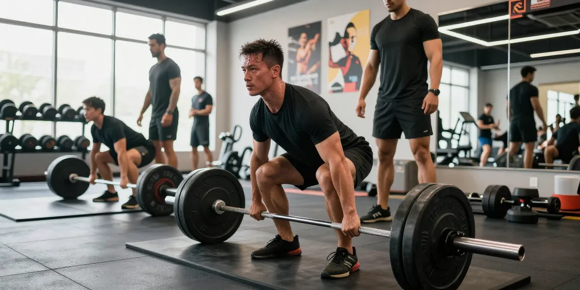 Somatrop Steroid Shop showcasing a dedicated athlete lifting weights in a modern gym